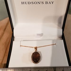 EFFY 14K Pendant With Gemstone And Diamond